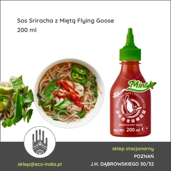 sos sriracha z miętą chilli mint flying goose