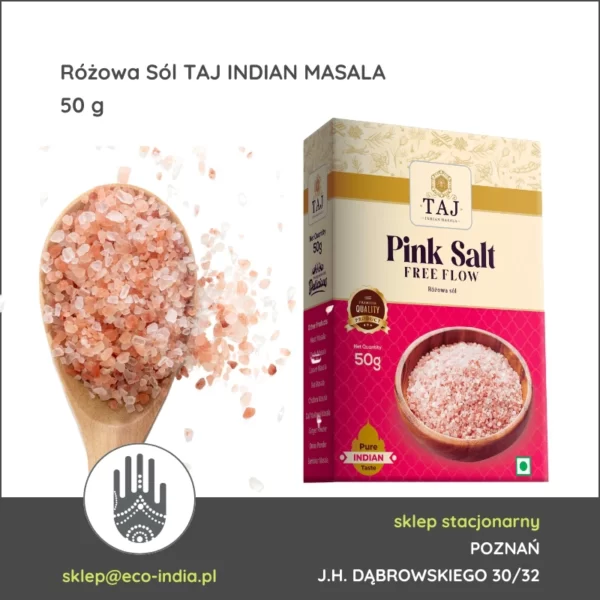 sól różowa pink salt taj indian masala